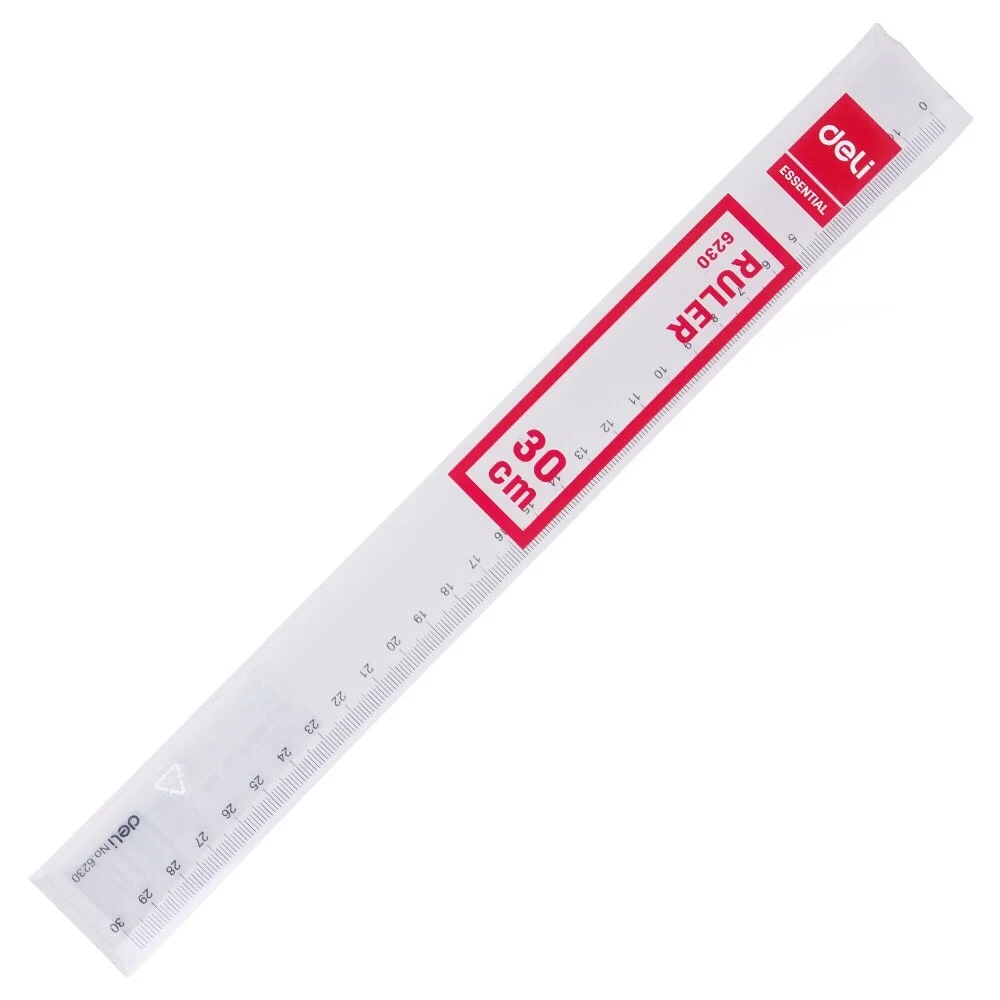 Thước Kẻ Deli 30cm 6230 - Đo Lường Chính Xác, Bền Bỉ Theo Thời Gian
