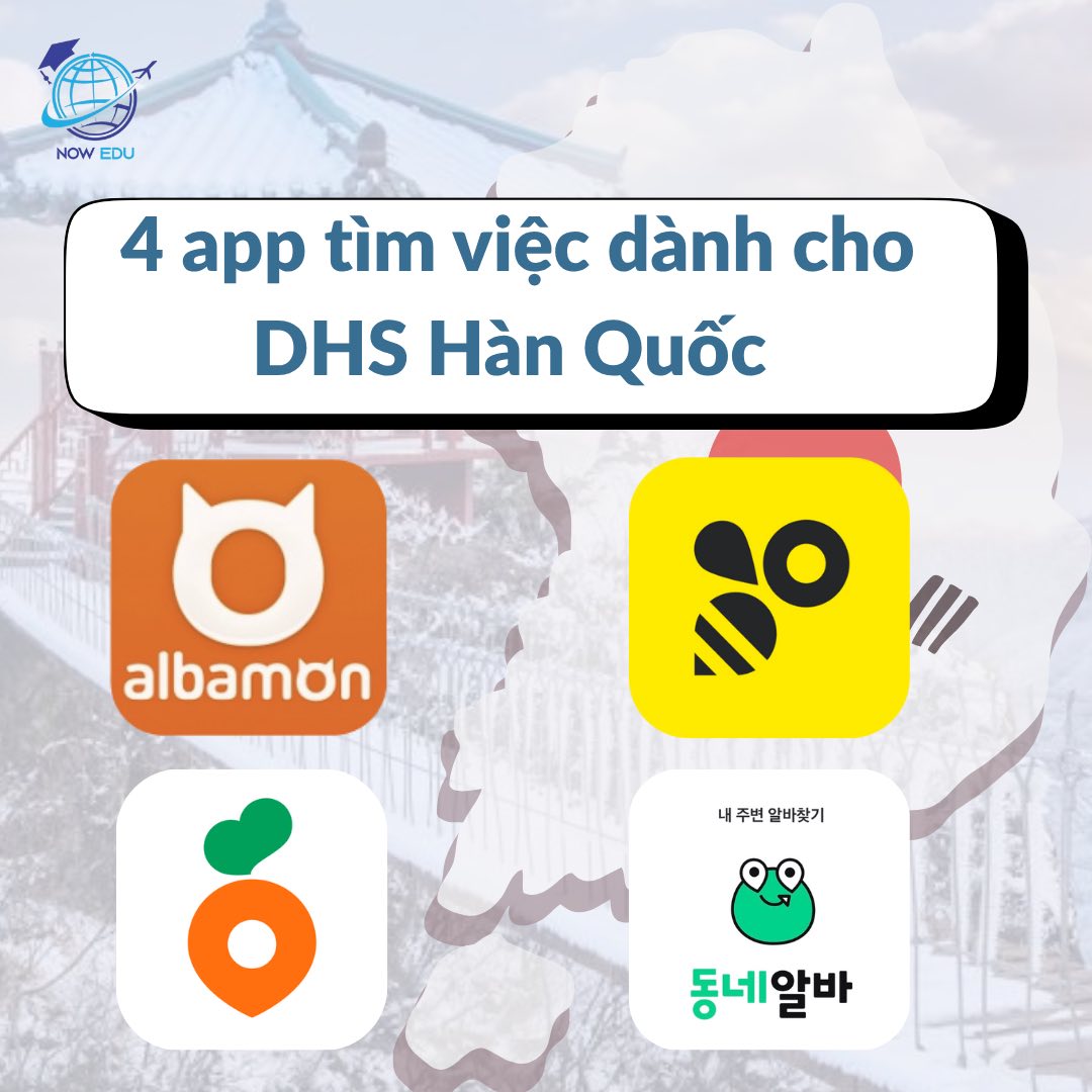 TOP 3 APP XIN VIỆC LÀM THÊM TẠI HÀN QUỐC