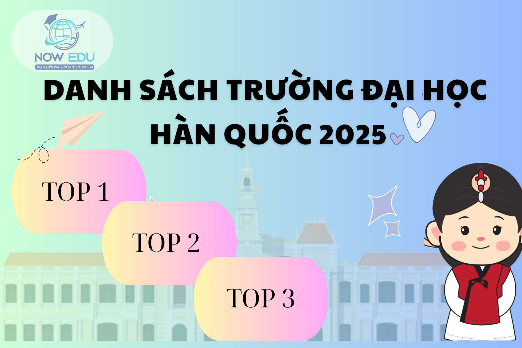 DANH SÁCH CÁC TRƯỜNG TOP-TRƯỜNG ĐẠI HỌC HÀN QUỐC 2025