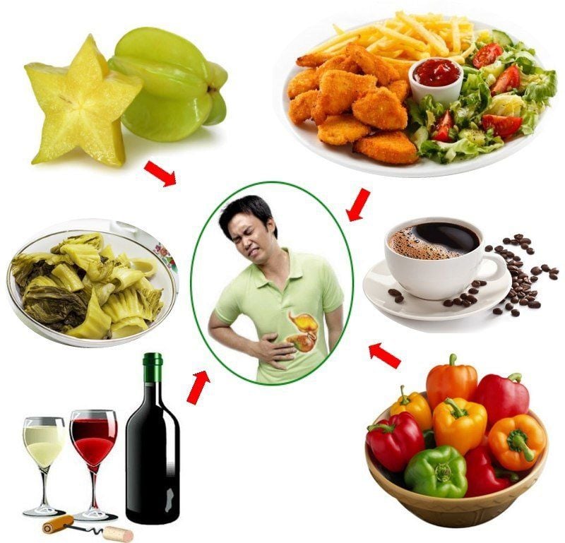 Loét dạ dày không nên ăn gì