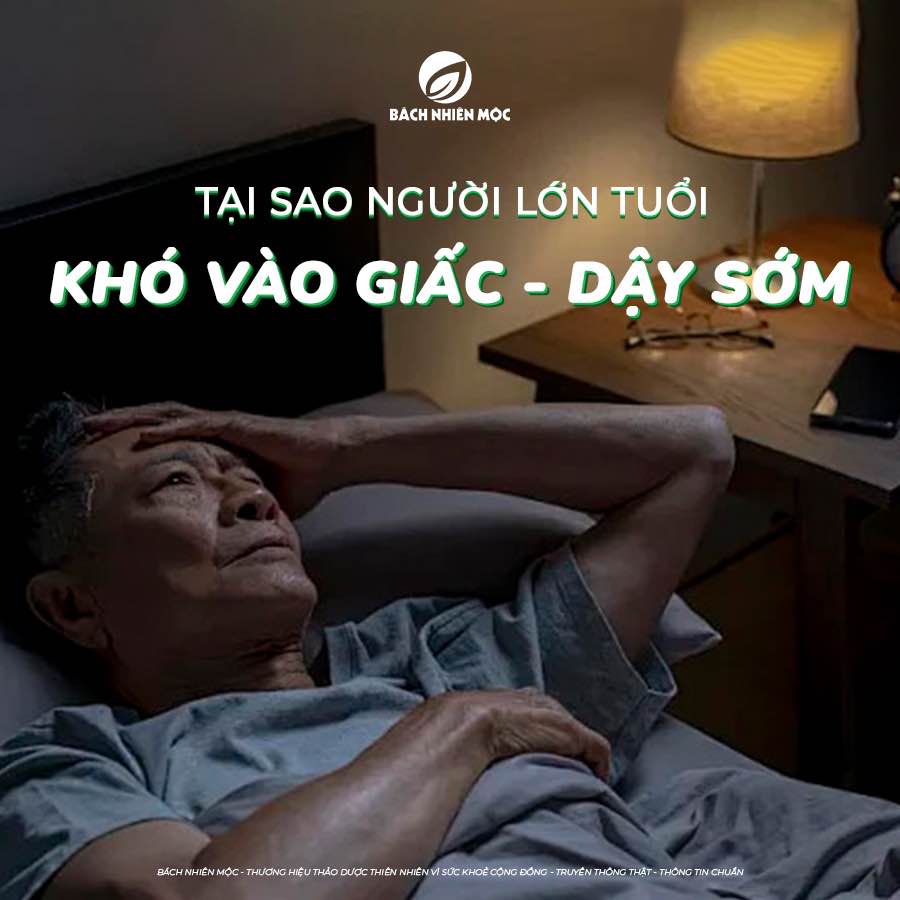 Tại sao người lớn tuổi khó ngủ, dậy sớm