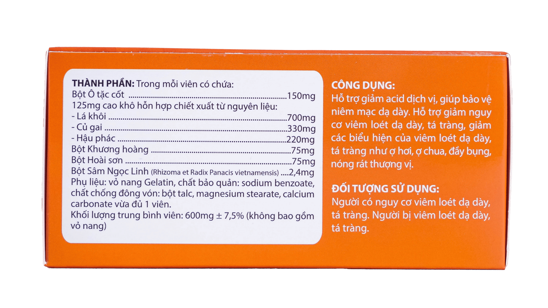 TPBVSK Dạ Dày Bách Nhiên Mộc