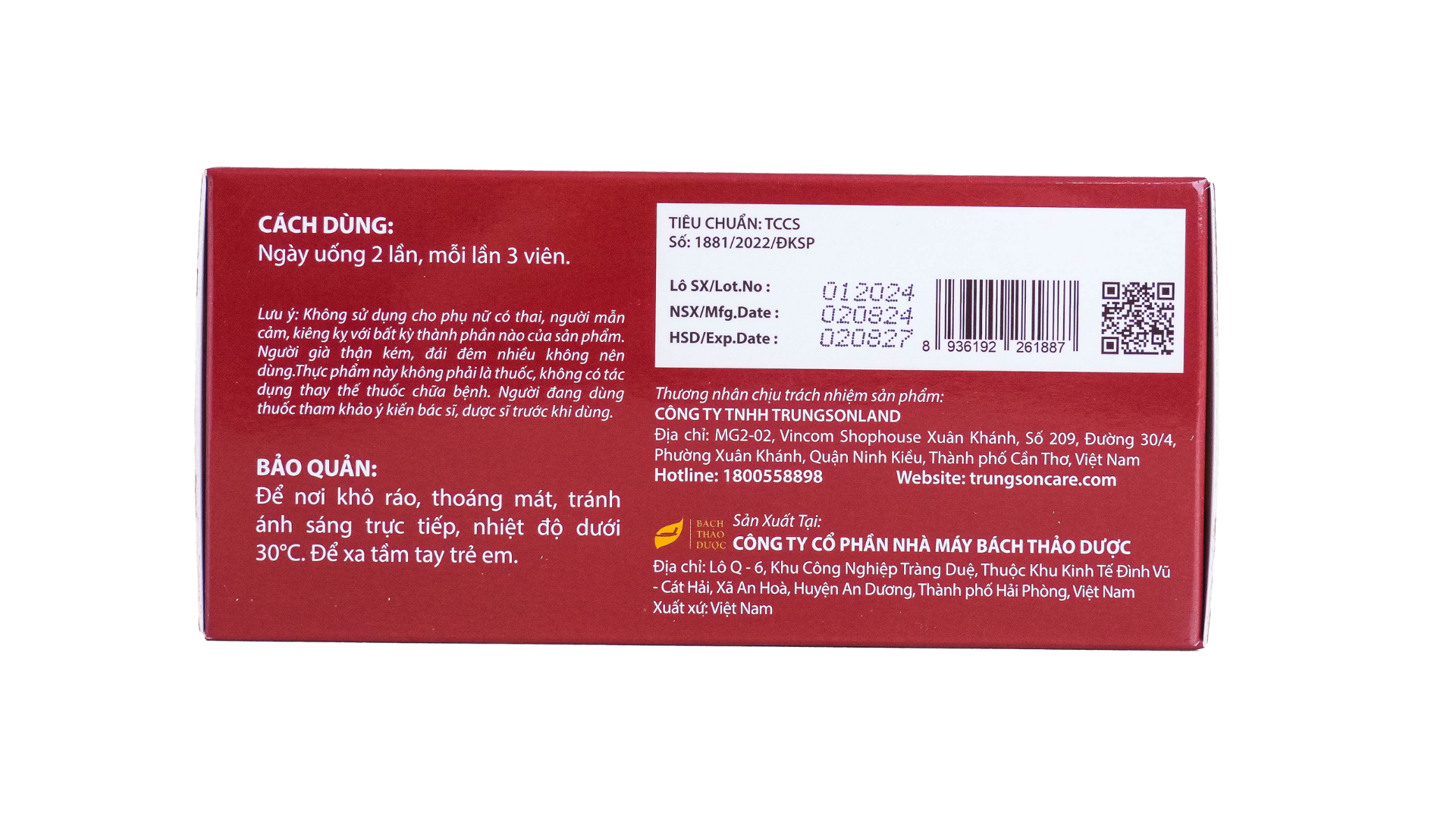 TPBVSK Giải Độc Gan Bách Nhiên Mộc
