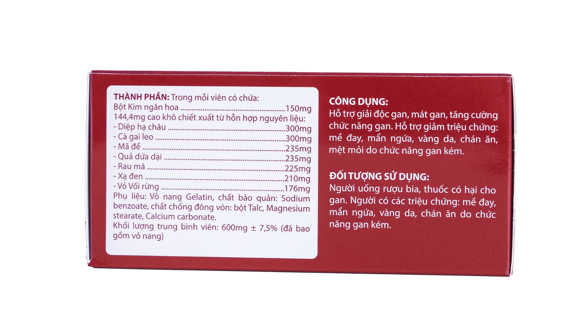 TPBVSK Giải Độc Gan Bách Nhiên Mộc