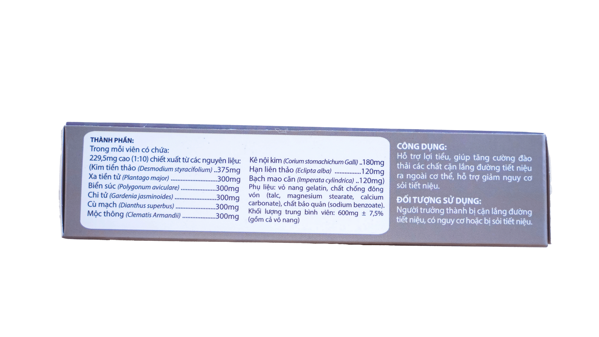 TPBVSK Kim Tiền Thảo Bách Nhiên Mộc