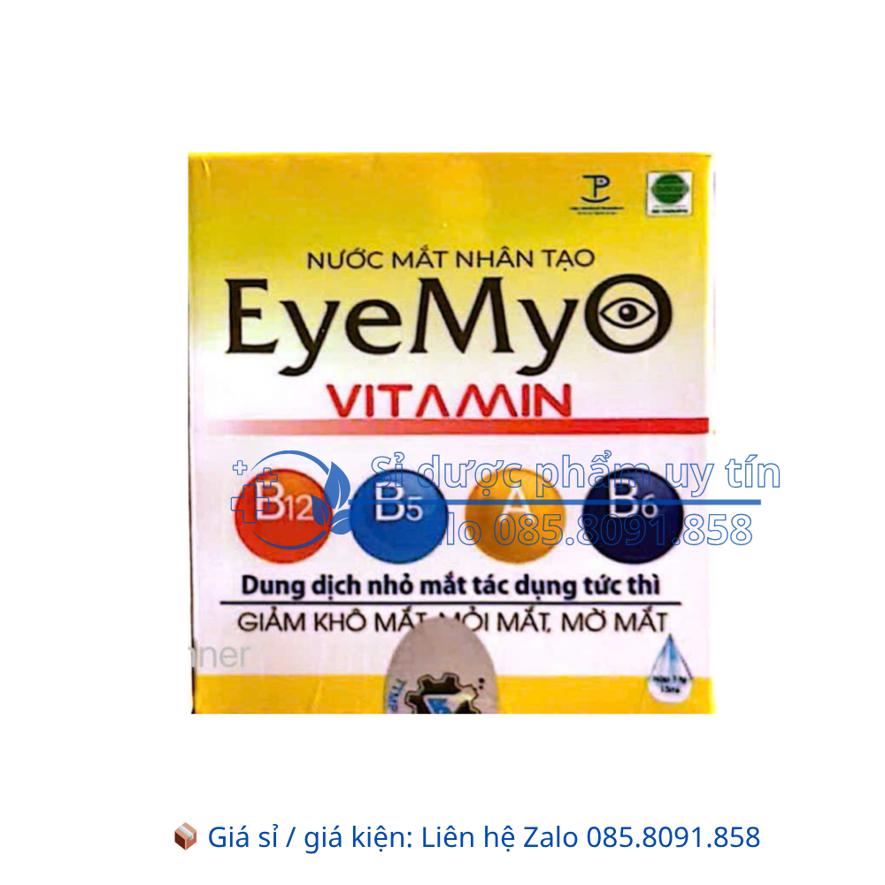 Nước Mắt Nhân Tạo Eye Myo Vitamin giúp giảm khô mắt, đỏ mắt, mỏi mắt, mỏi điều tiết hộp 13ml