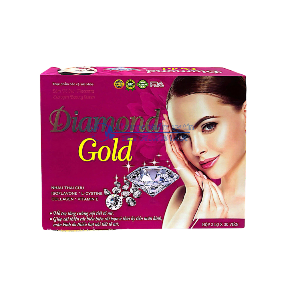 Viên uống Sâm tố nữ Diamond hỗ trợ tăng cường nội tiết tố nữ Hộp 60 viên