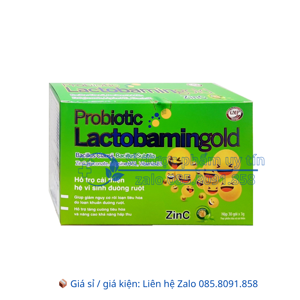 Mem Probiotic Lactobamingold giúp bổ sung lợi khuẩn tăng cường tiêu hóa và nâng cao khả năng hấp thu hộp 30 gói