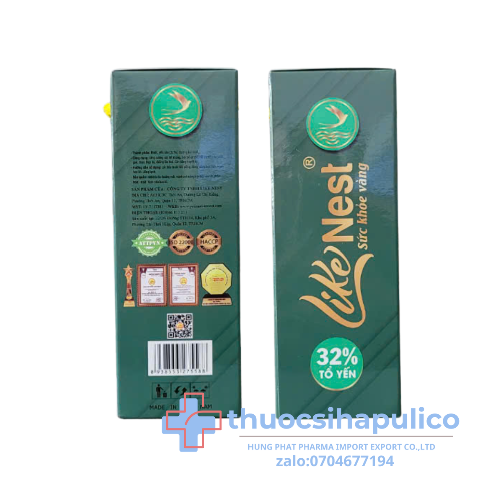 Yến Chưng Đường Ăn Kiêng Like Nest giúp đẹp dáng, đẹp da hộp 6 hũ