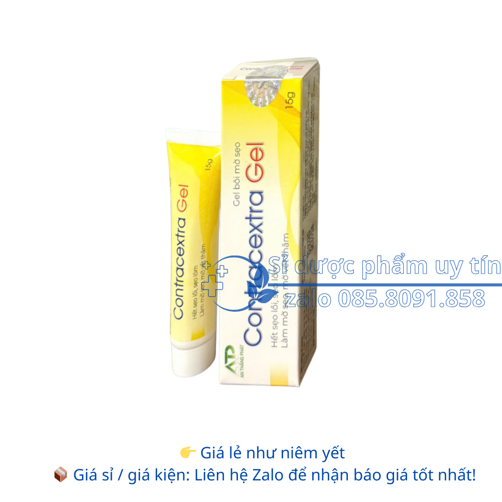 Kem bôi mờ sẹo contracextra gel làm mờ các vết thâm, sẹo trên da hộp 15g