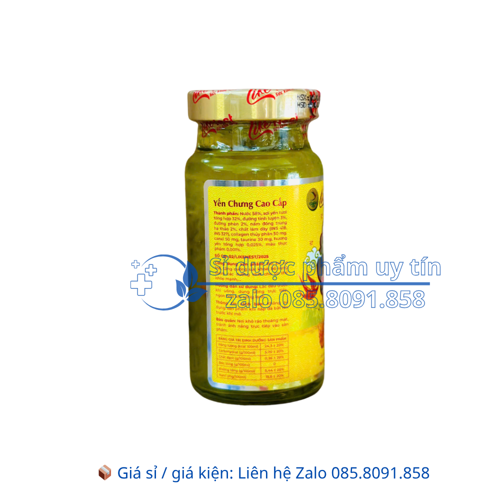 Yến Chưng Đông Trùng Hạ Thảo Like Nest  giúp bồi bổ cơ thể, tăng cường sức khoẻ lọ 150ml