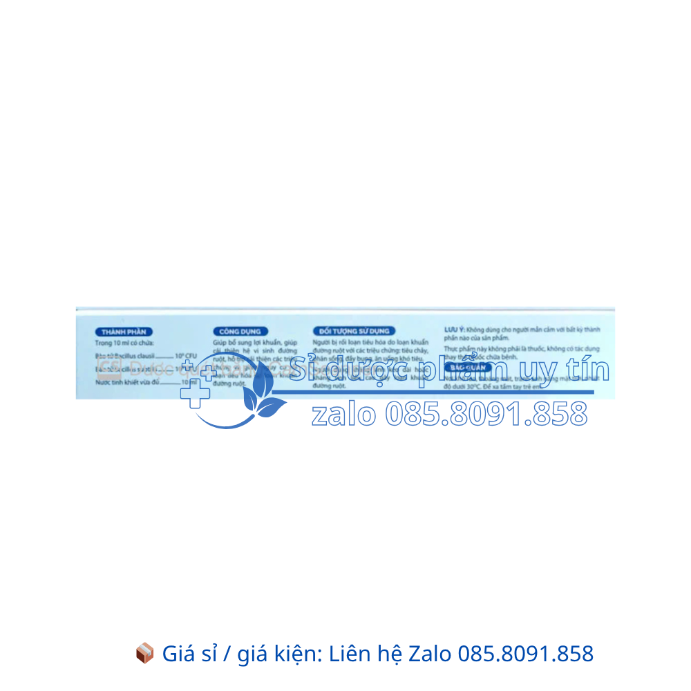 Men Bio Thanh Giong giúp bổ sung lợi khuẩn, giảm rối loạn tiêu hóa hộp 20 ống