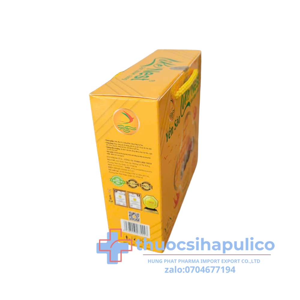 Tổ Yến Chưng Đông Trùng Hạ Thảo Like Nest Kids giúp ăn ngon, tăng sức đề kháng hộp 6 hũ