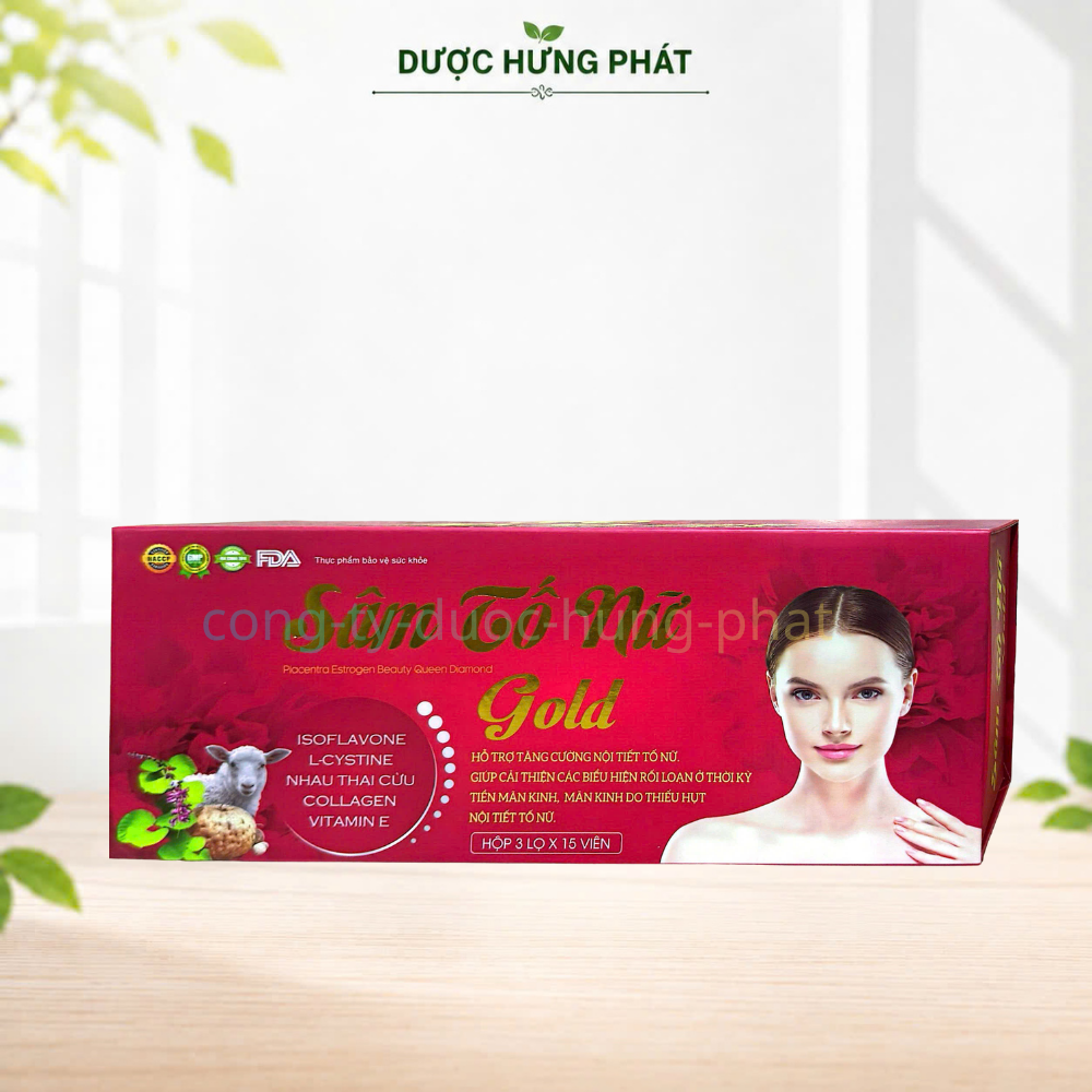 Viên uống Sâm Tố Nữ Gold giúp tăng cường nội tiết tố nữ hộp 45 viên
