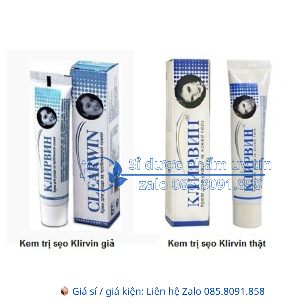 Kem mờ sẹo Klirvin mờ sẹo lồi sẹo lõm , giúp da mịn màng đều màu hộp 25gr