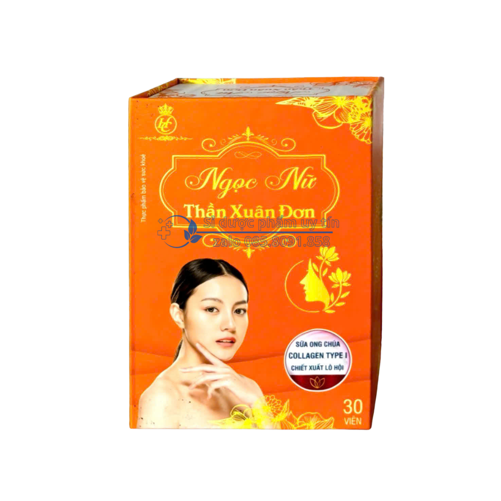 Viên uống Ngọc Nữ Thần Xuân Đơn giúp tăng nội tiết, giảm lão hoá da, sáng đẹp da hộp 30 viên