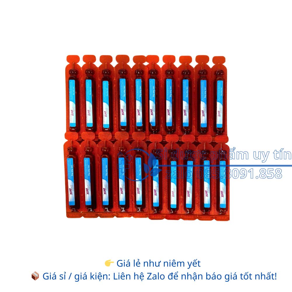 Siro Zinc DHA giúp ăn ngon, hỗ trợ tăng cường sức khỏe, nâng cao sức đề kháng hộp 20 ống