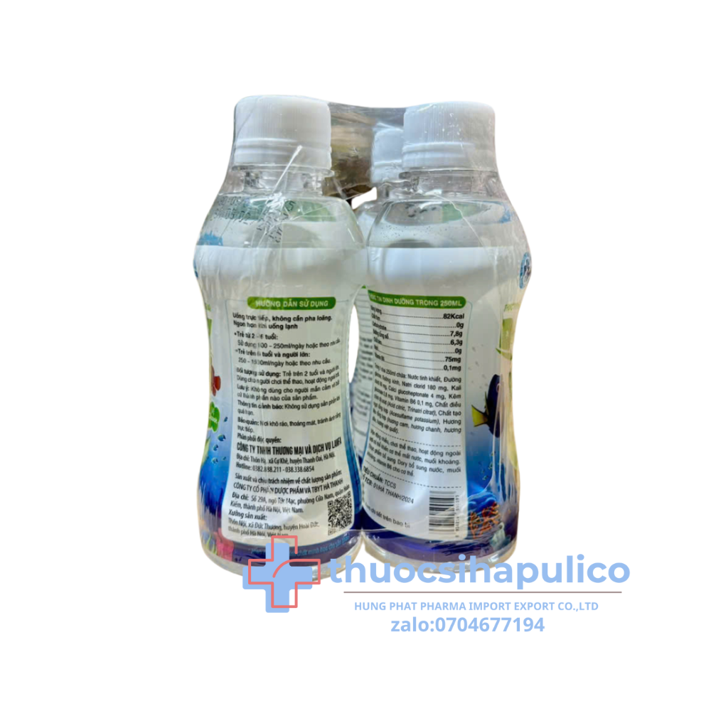 Bù nước điện giải Dory vị chanh giúp bù nước điện giải lốc 6 chai