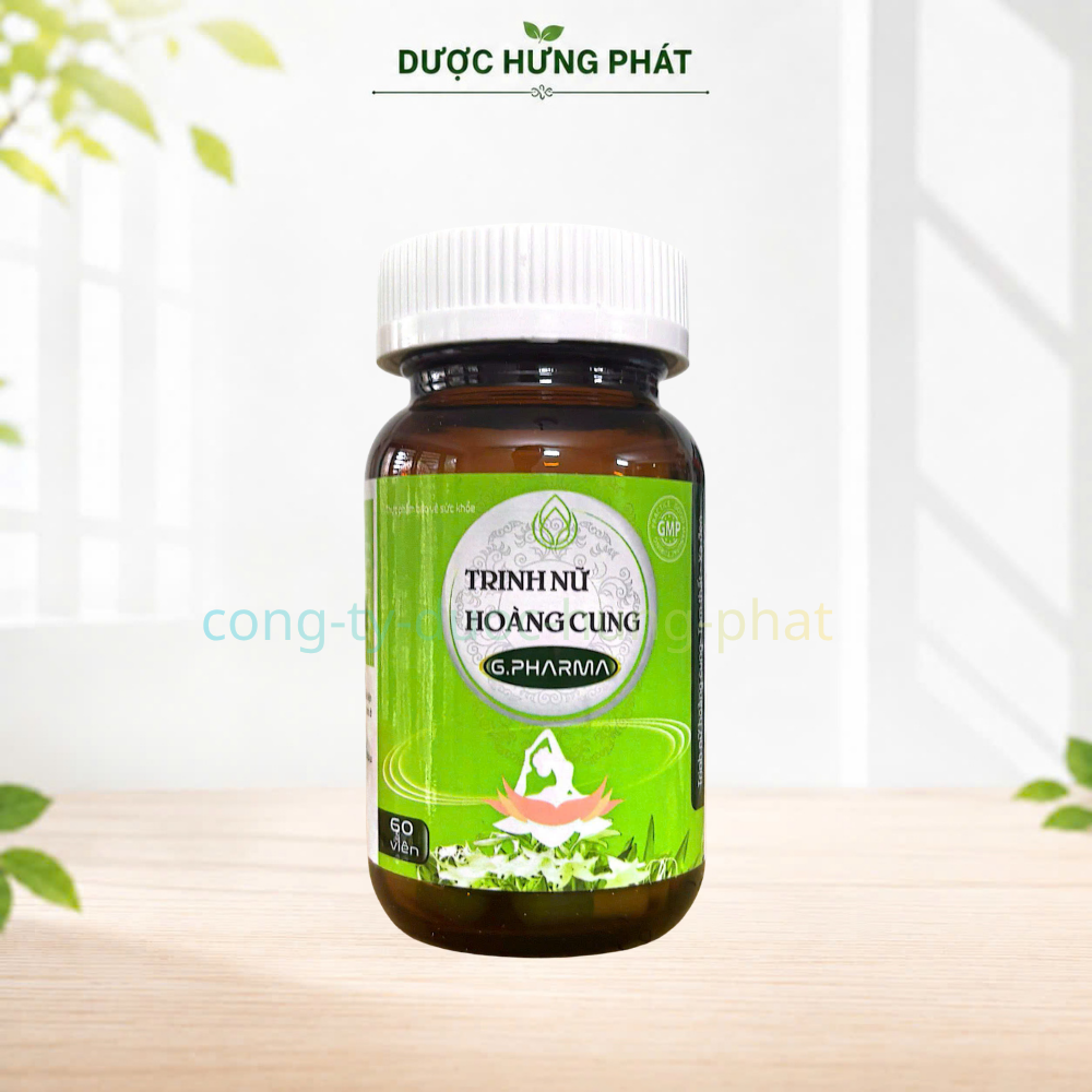 Viên uống Trinh Nữ Hoàng Cung G.Pharma giúp hỗ trợ giảm sự phát triển của u xơ hộp 60 viên