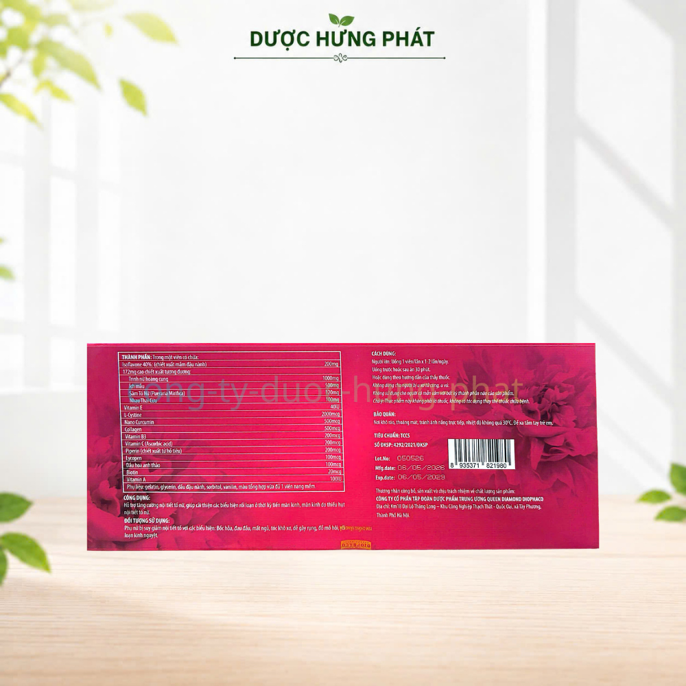 Viên uống Sâm Tố Nữ Gold giúp tăng cường nội tiết tố nữ hộp 45 viên