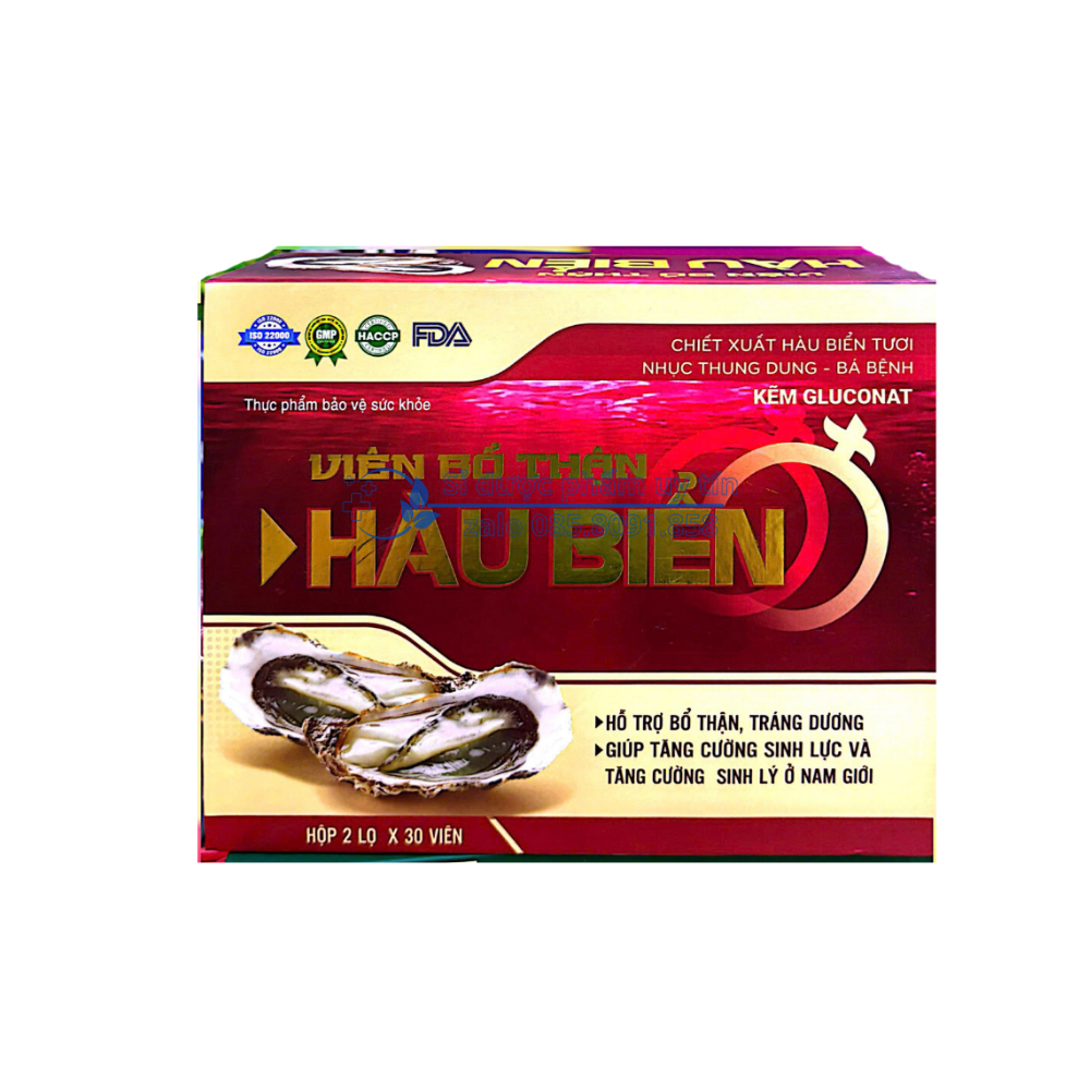 Viên uống Bổ Thận Hàu Biển giúp bổ thận, tráng dương,  hộp 60 viêntăng cường sinh lực và tăng cường sinh lý hộp 60 viên