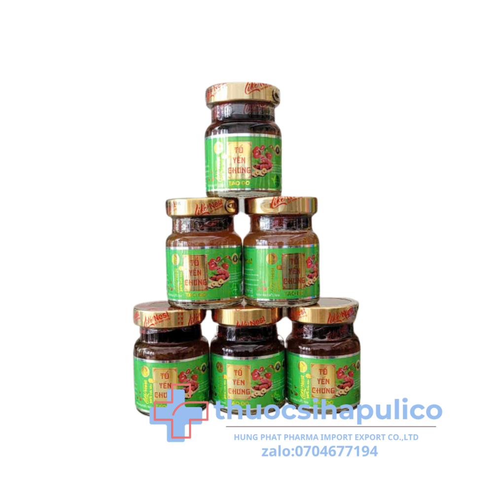 Yến Sào Táo Đỏ  Like Nest giúp ăn ngủ ngon, tăng sức khoẻ hộp 6 hũ