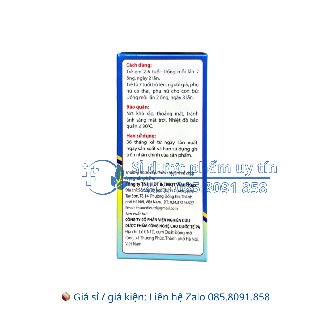 Siro Calcimax D3 giúp xương chắc khỏe và phát triển chiều cao hộp 20 ống