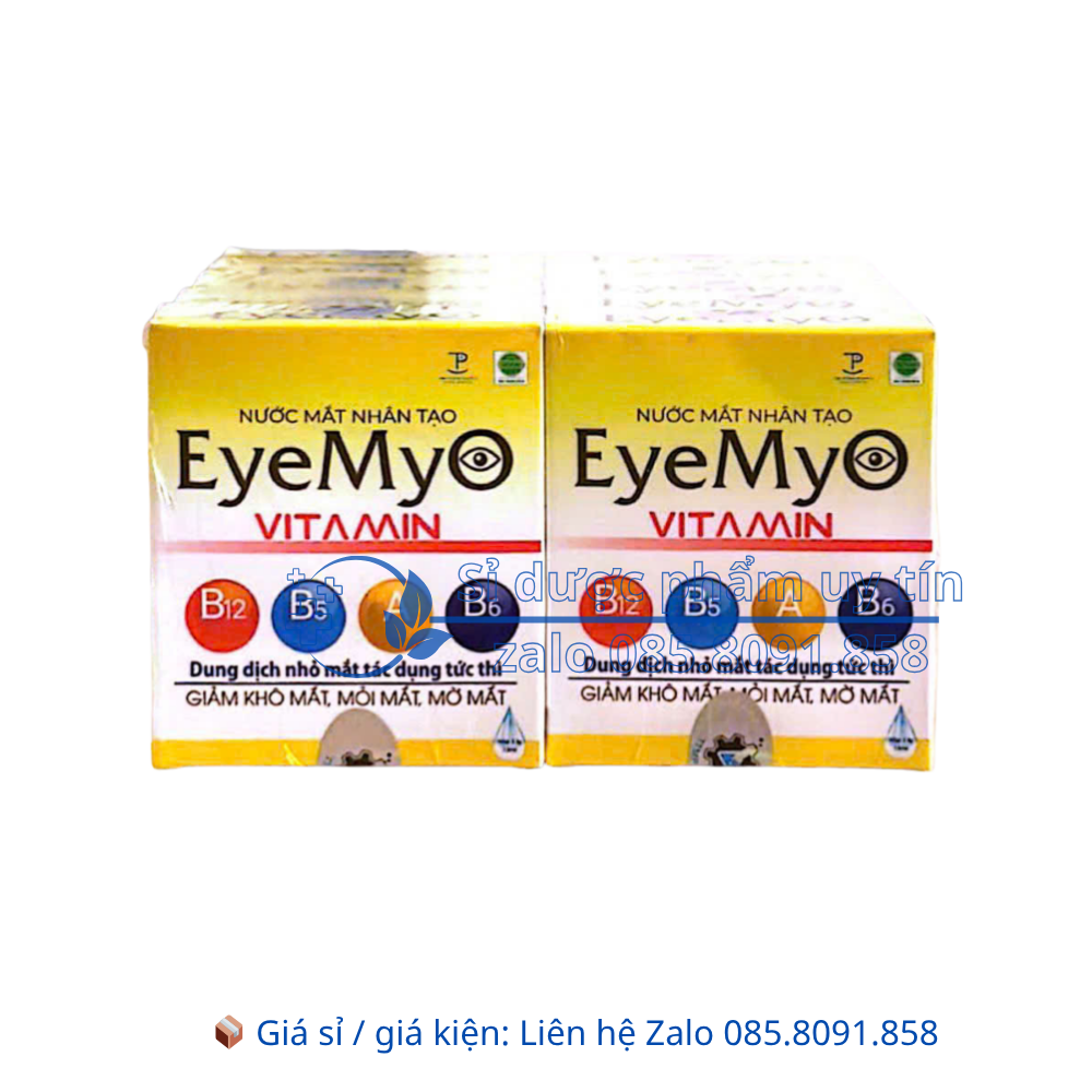Nước Mắt Nhân Tạo Eye Myo Vitamin giúp giảm khô mắt, đỏ mắt, mỏi mắt, mỏi điều tiết hộp 13ml