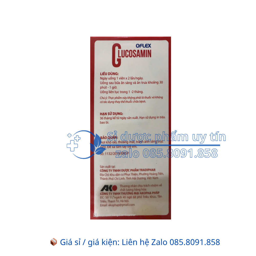 Viên uống Oflex Glucosamin giảm các triệu chứng của viêm khớp, khô khớp hộp 60 viên
