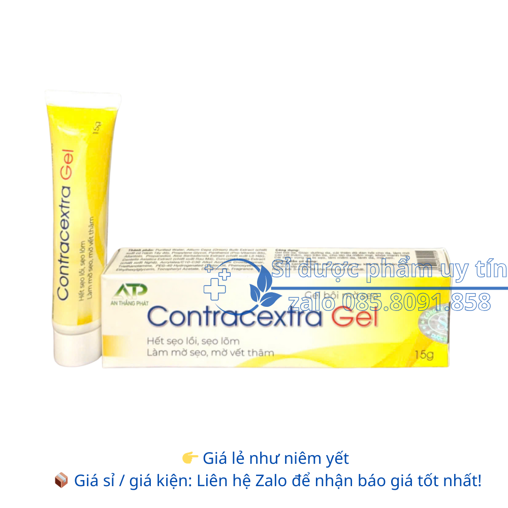 Kem bôi mờ sẹo contracextra gel làm mờ các vết thâm, sẹo trên da hộp 15g