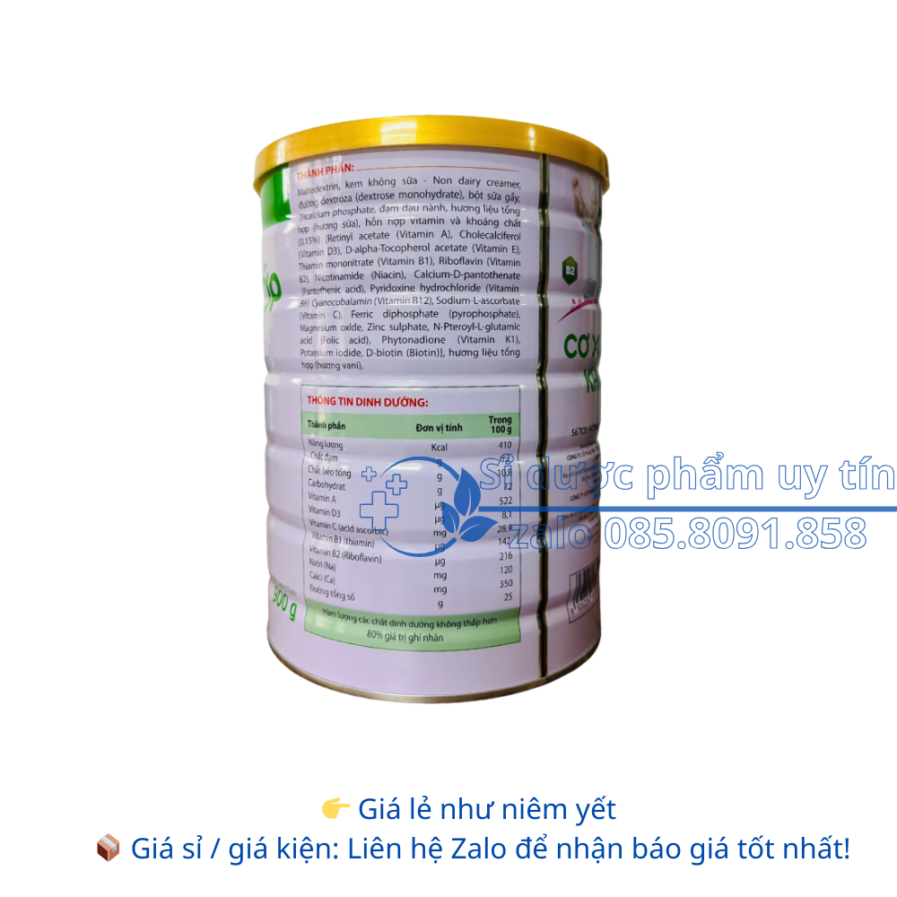 Sữa Cơ Xương Khớp giúp chắc khoẻ xương, ngừa loãng xương hộp 900g