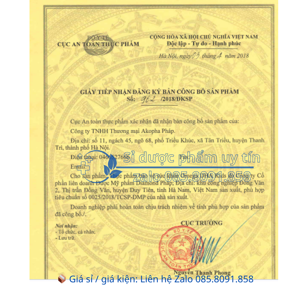 Viên uống Omega DHA Kids giúp phát triển não bộ giúp nâng cao trí nhớ, giúp sáng mắt hộp 30 viên