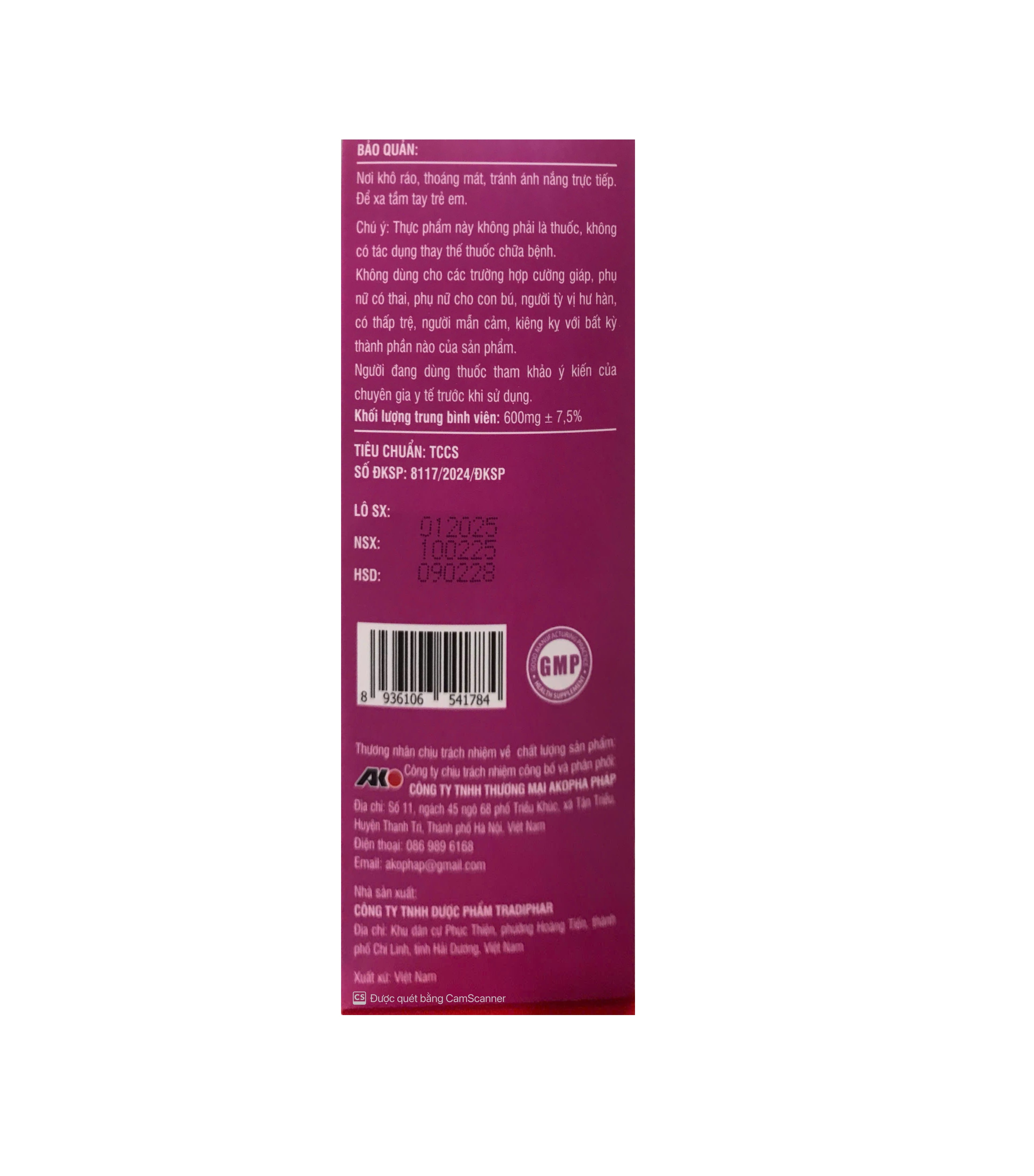 An Giáp Khang Gold giúp chống oxy hóa giảm nguy cơ bướu cổ lành tính hộp 30 viên