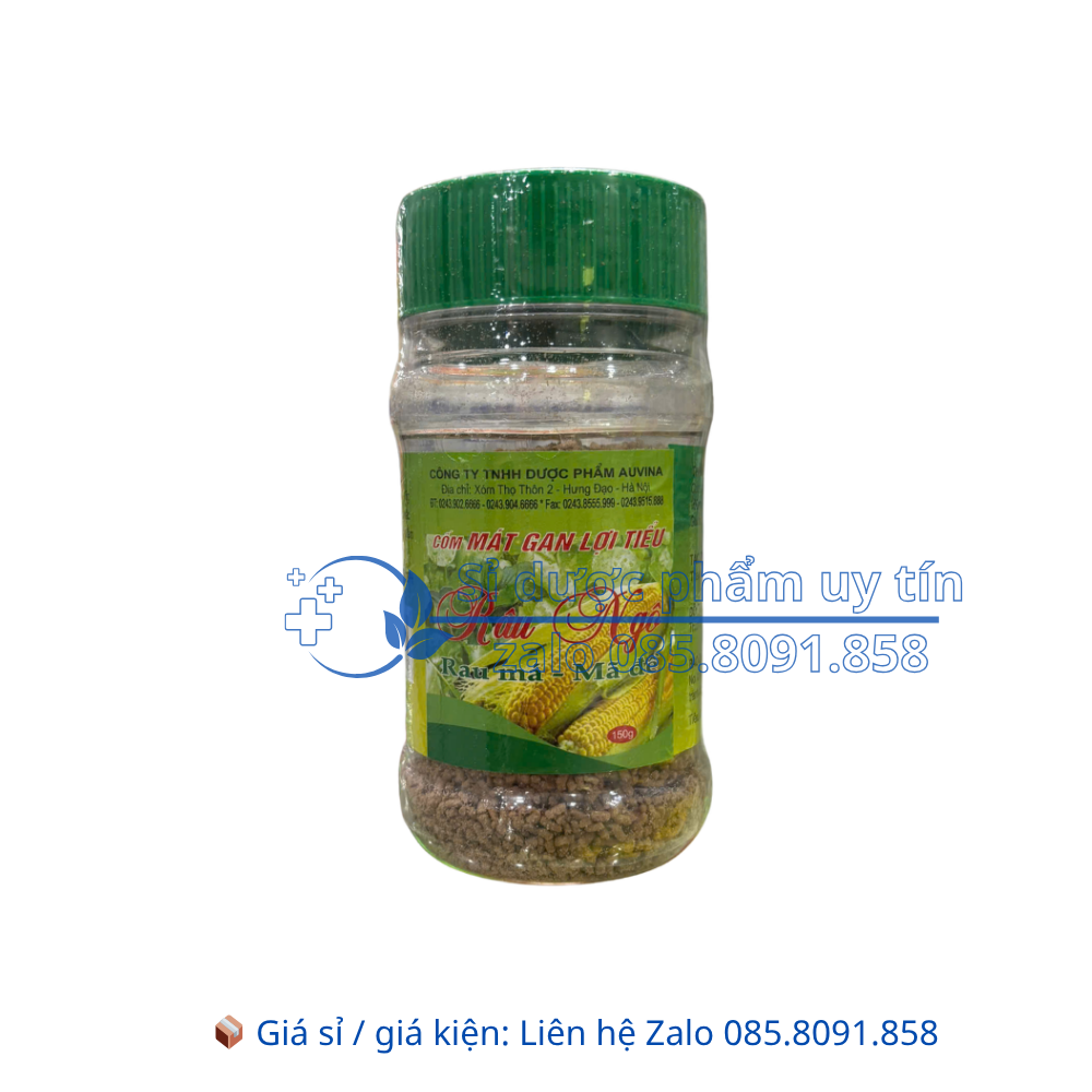 Cốm Mát Gan Lợi Tiểu Râu Ngô Rau Má Mã Đề giúp thanh nhiệt mát gan, lợi tiểu lọ 150g