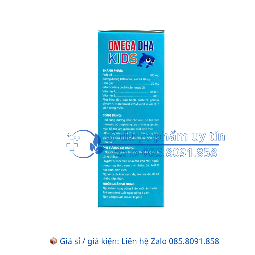 Viên uống Omega DHA Kids giúp phát triển não bộ giúp nâng cao trí nhớ, giúp sáng mắt hộp 30 viên