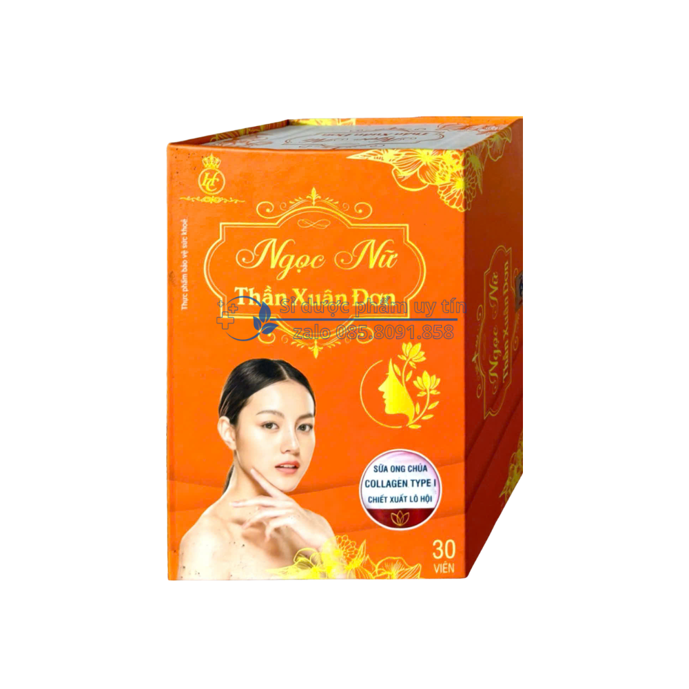 Viên uống Ngọc Nữ Thần Xuân Đơn giúp tăng nội tiết, giảm lão hoá da, sáng đẹp da hộp 30 viên