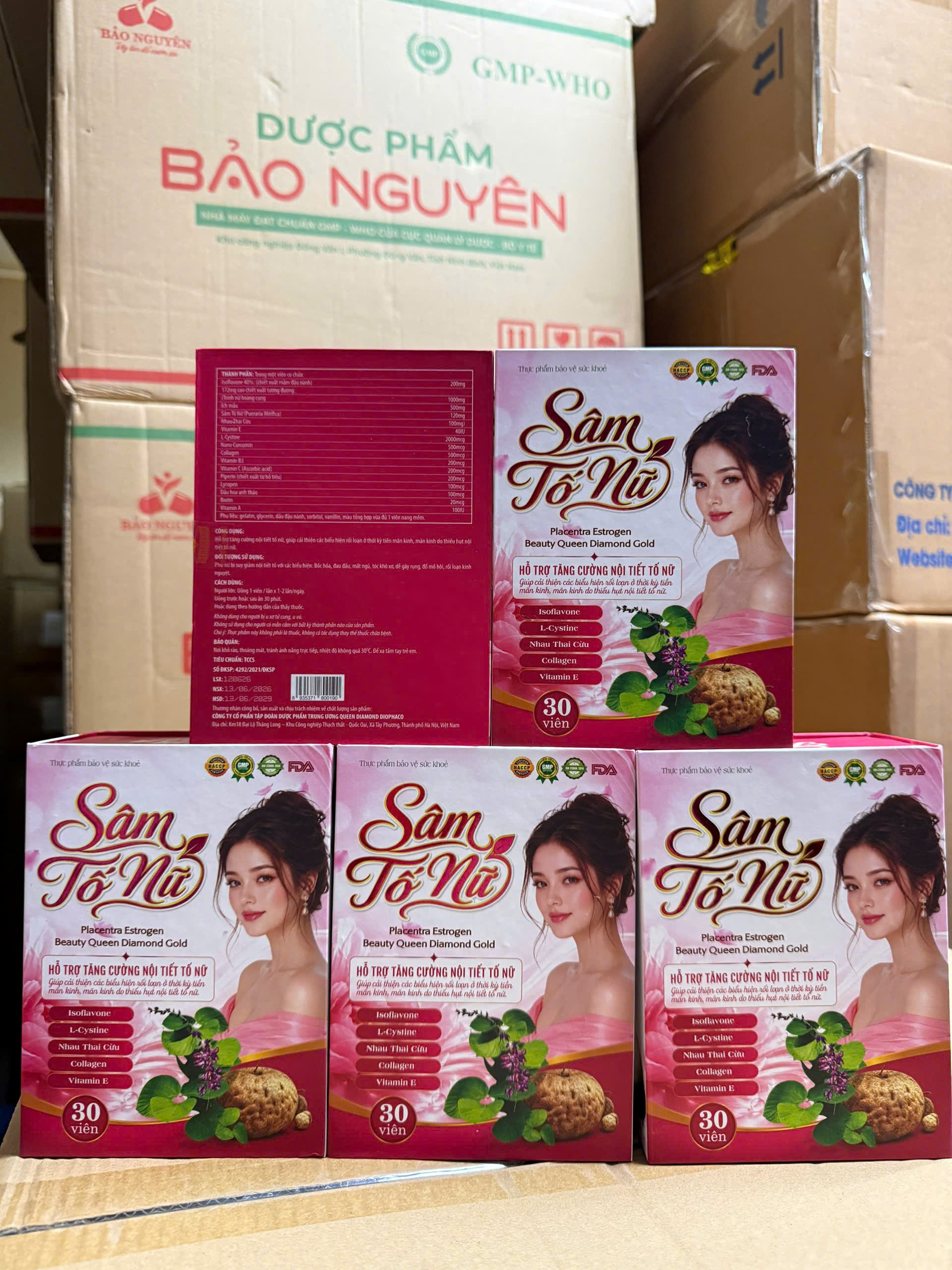 Viên uống Sâm Tố Nữ giúp tăng cường nội tiết tố nữ hộp 30 viên