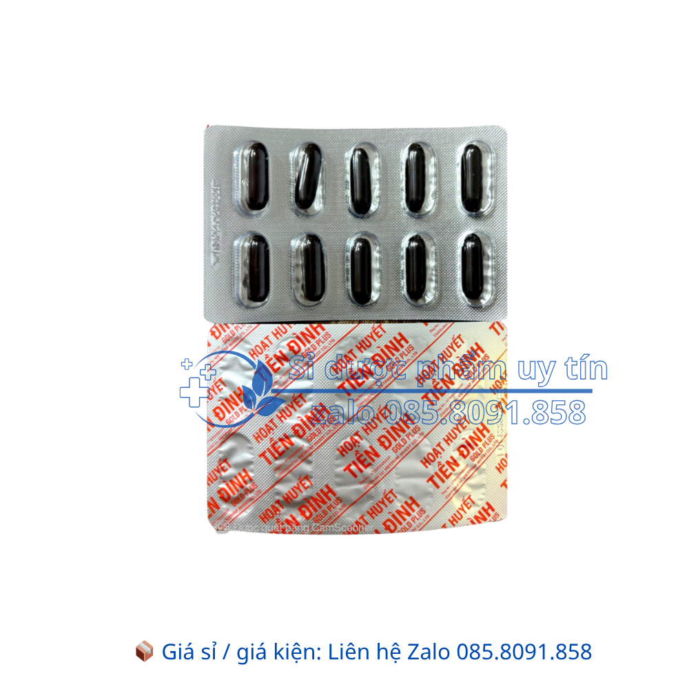 Hoạt Huyết Tiền Đình Gold Plus giúp hoạt huyết, tăng cường tuần hoàn máu não hộp 30 viên