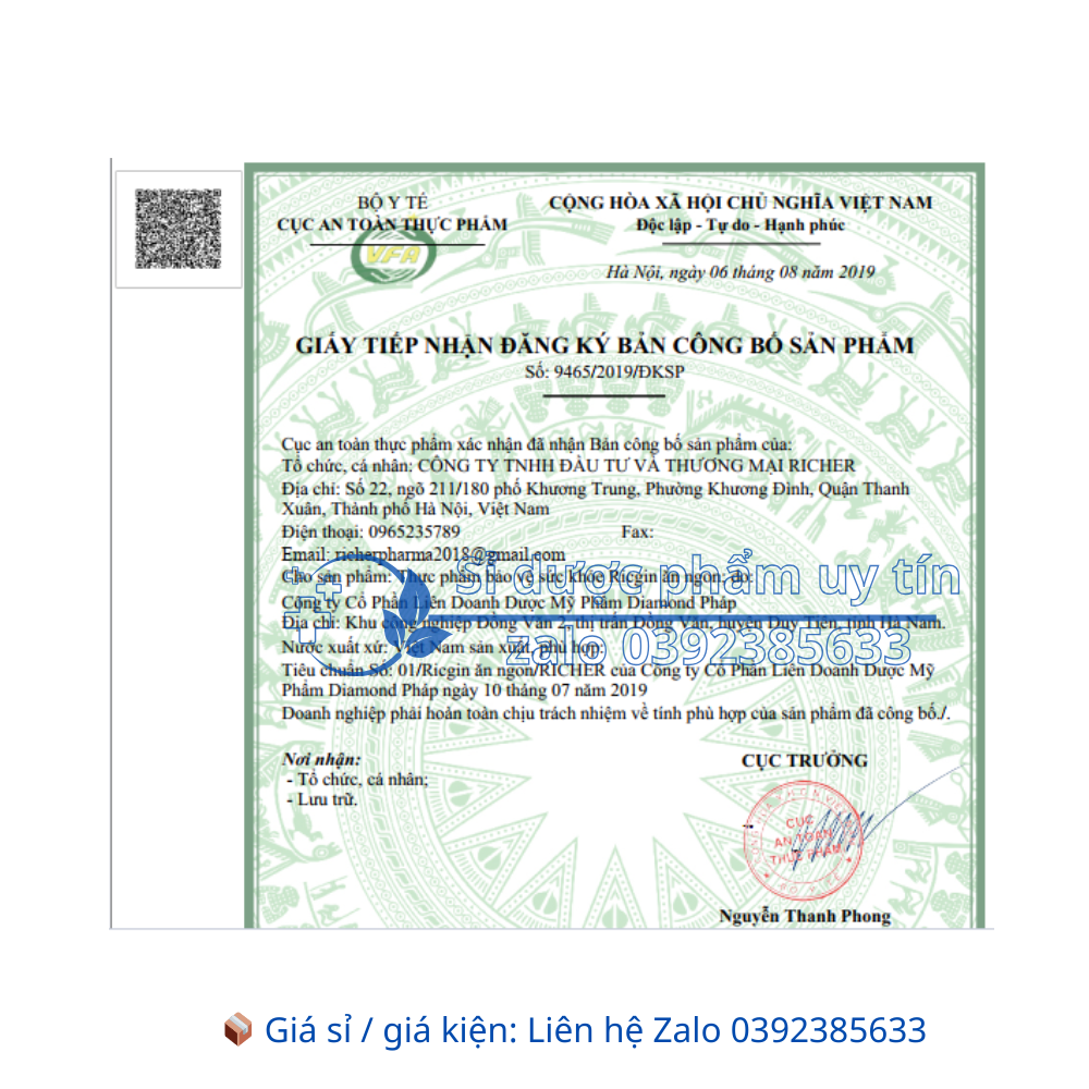 Siro Ricgin Ăn Ngon Thymomodulin giúp ăn ngon miệng, tăng cường sức đề kháng,  tăng cường tiêu hóa hộp 20 ống