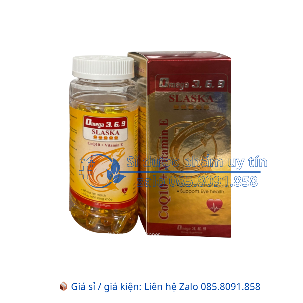 Viên uống Omega 3.6.9 Slaska giúp tăng cường thị lực, tốt cho tim mạch hộp 100 viên