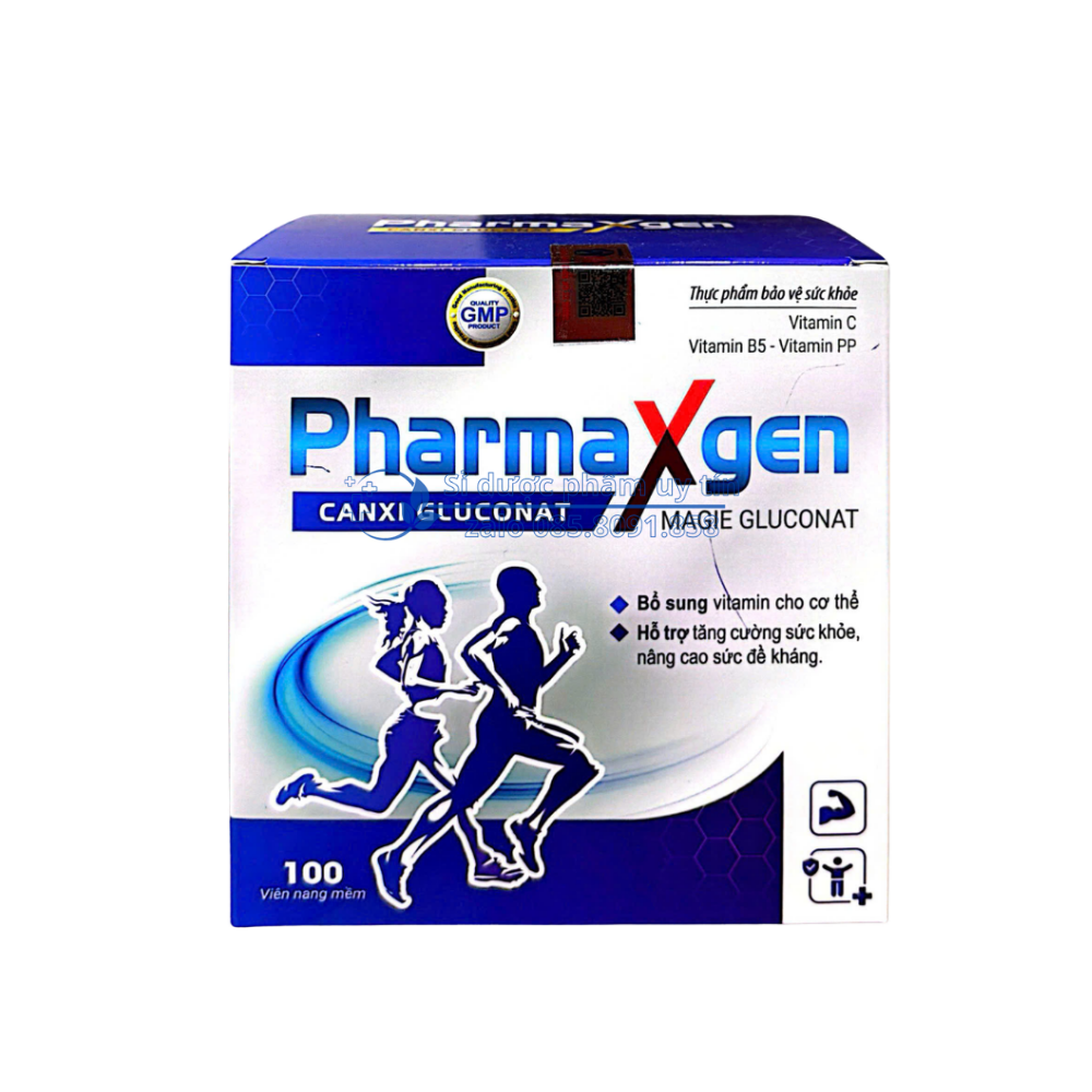 Viên uống PharmaXgen giúp bổ sung vitamin cho cơ thể, hỗ trợ tăng cường sức khỏe, nâng cao sức đề kháng hộp 100 viên