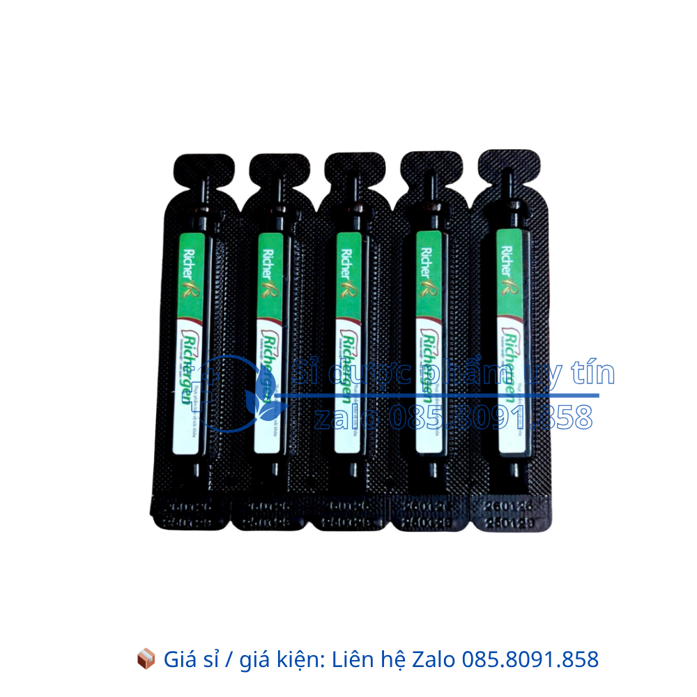 Siro Richergen Thanh Nhiệt- Mát Gan giúp bổ gan, thanh nhiệt, mát gan, bảo vệ gan hộp 20 ống