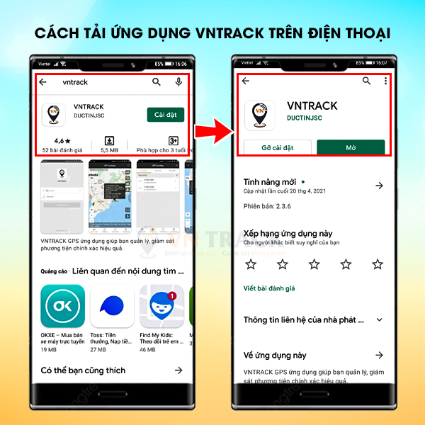 Hướng dẫn cài đặt phần mềm định vị xe máy Vntrack
