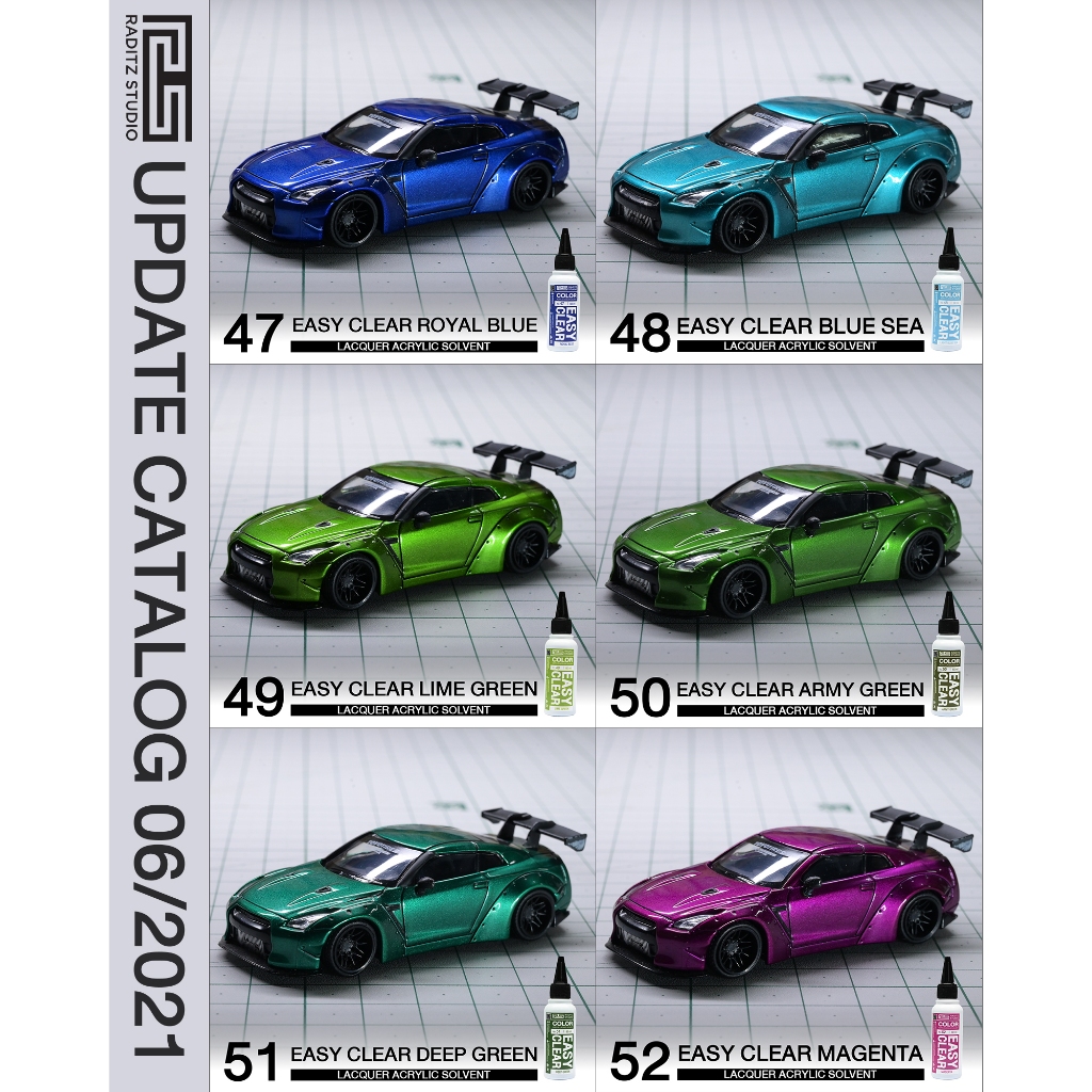 Sơn mô hình Clear Trong Suốt Raditz Studio pha sẵn dung tích 60ml bền màu, lên màu chuẩn, khô nhanh, dễ sử dụng