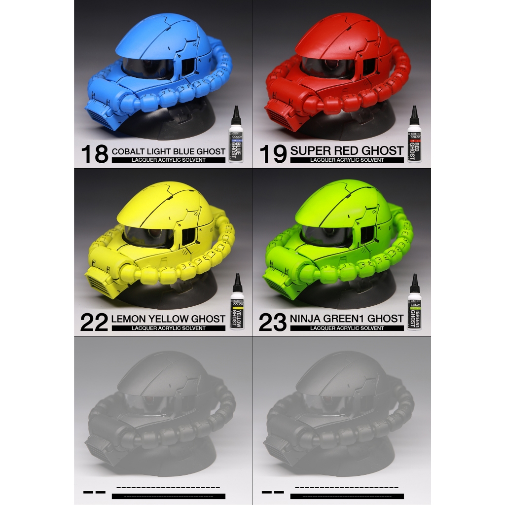 SƠN MÔ HÌNH Raditz Studio BÓNG Ghost 60ml, sơn pha sẵn Thái Lan dòng màu Ghost cơ bản không cần Thinner