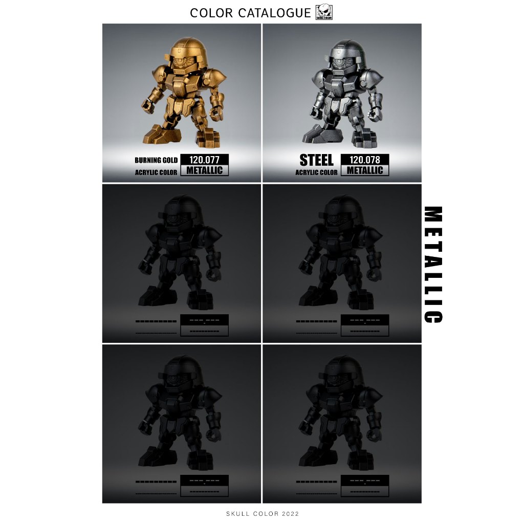 SƠN MÔ HÌNH KIM LOẠI SKULL COLOR DÒNG SƠN PHA SẴN LACQUER BÓNG cho in 3d, gundam - Dung tích 60ml