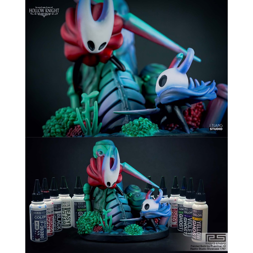 SƠN MỜ Raditz Studio Ghost Sơn Mờ 60ml, sơn pha sẵn Thái Lan dòng màu Ghost cơ bản không cần Thinner