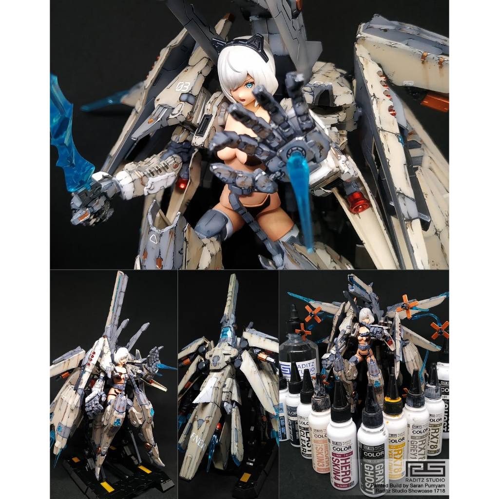 SƠN MÔ HÌNH MÀU DA RADITZ STUDIO 60ml Skin, sơn BÓNG/ MỜ pha sẵn Thái Lan chính hãng bền màu, khô nhanh, lên màu chuẩn