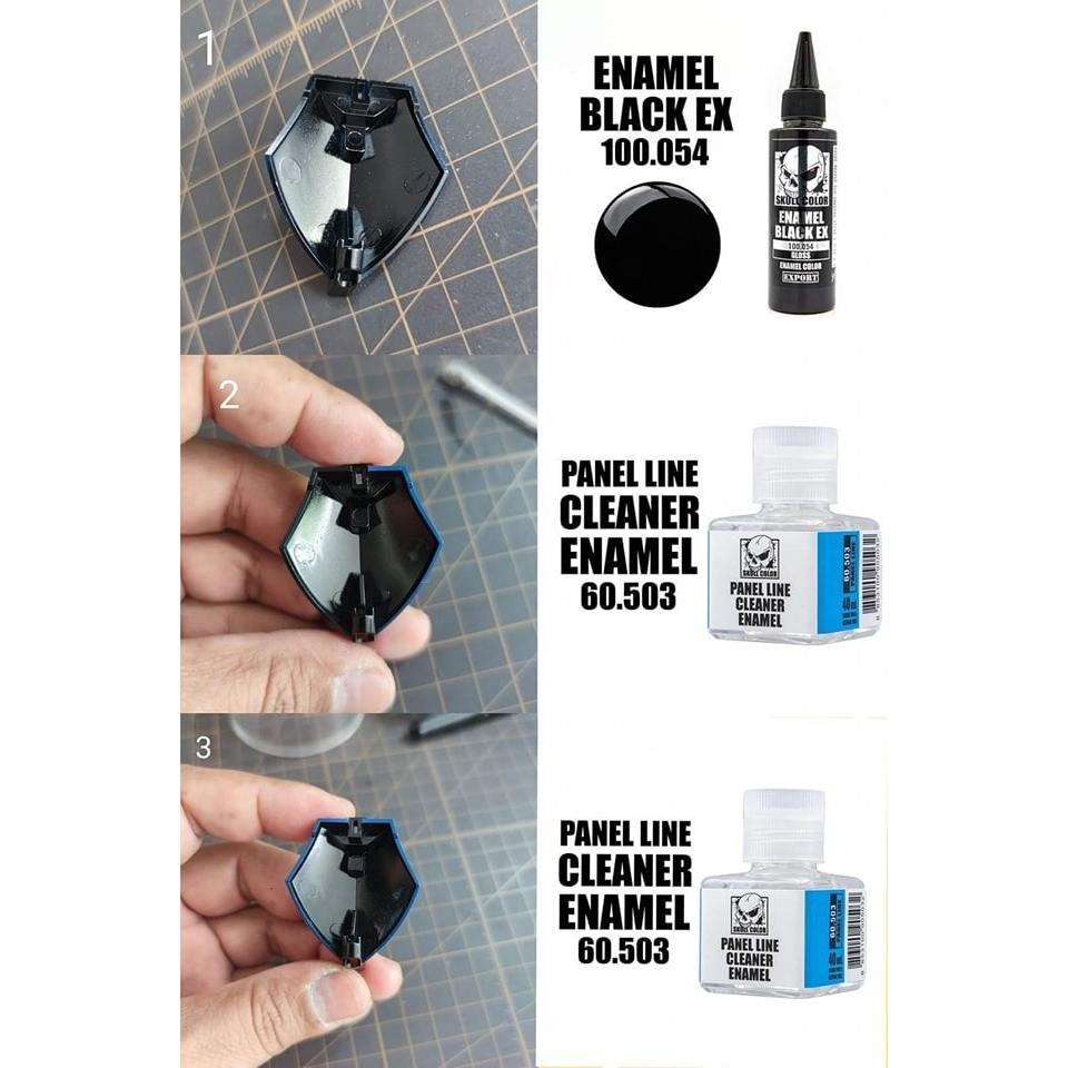 Dung dịch tẩy lằn chìm gốc dầu 40ml (Enamel) SKULL COLOR - Hàng chính hãng Thái Lan