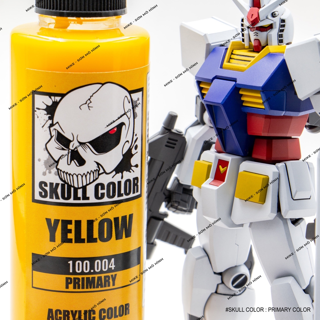 SƠN MÔ HÌNH MÀU CƠ BẢN SKULL COLOR DÒNG SƠN PHA SẴN LACQUER, GUNDAM, 3D, GIÁ RẺ - Dung tích 60ml - Chính hãng Thái Lan